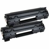 HP CF283X (83X) Dual Pack High Yield Laser Toner Cartridge Black